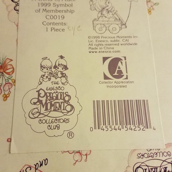 PRECIOUS MOMENTS Wishing You A World Of Peace - Picture 9 of 9